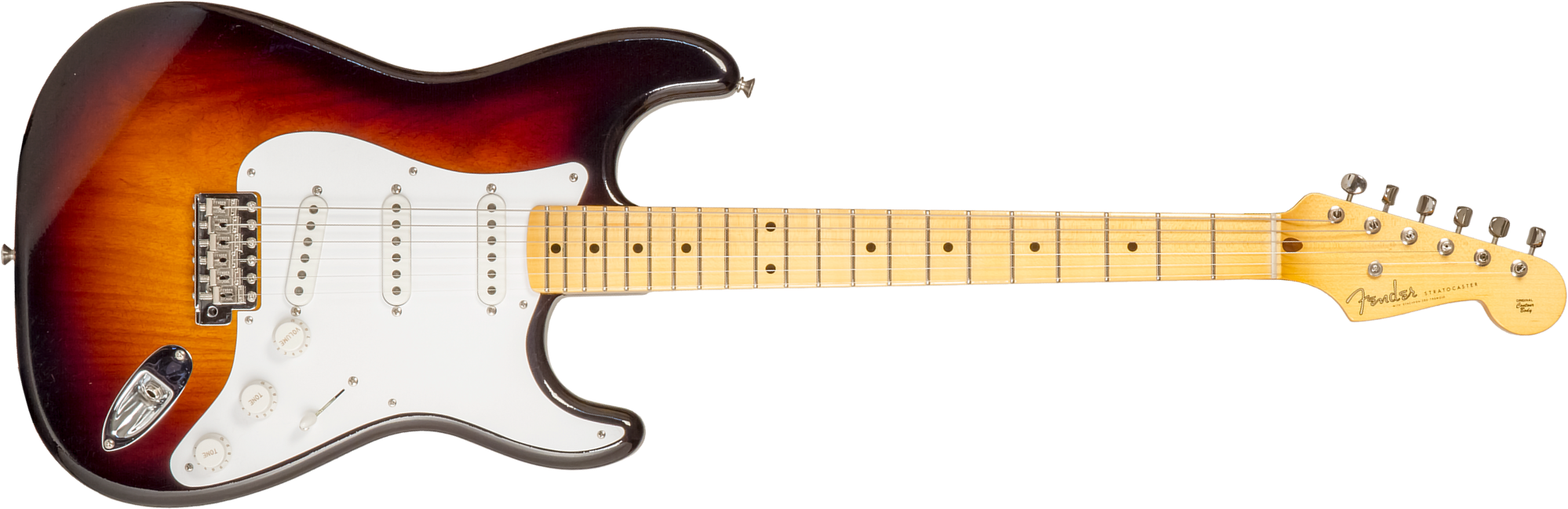 Fender Custom Shop Strat 1954 70th Anniv. 3s Trem Mn #xn4356 - Closet Classic Wide Fade 2-color Sunburst - Guitarra eléctrica con forma de str. - Main