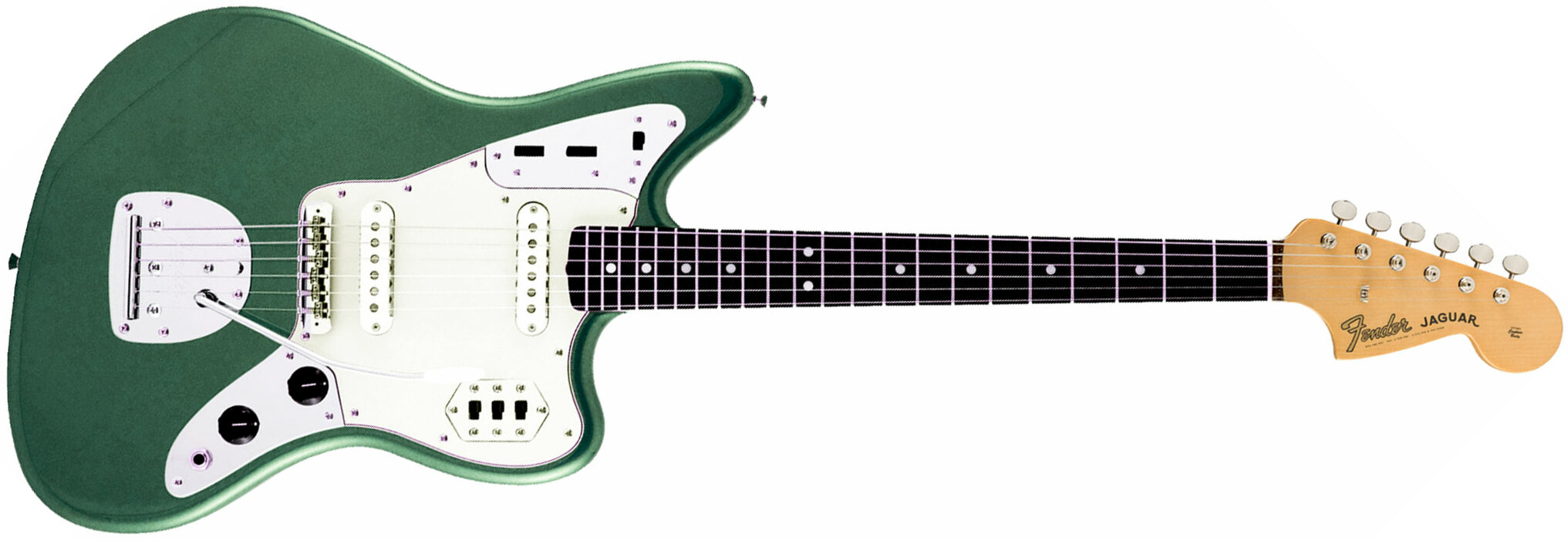 Fender Jaguar Traditional Ii 60s Jap 2s Trem Rw - Sherwood Green Metallic - Guitarra electrica retro rock - Main picture