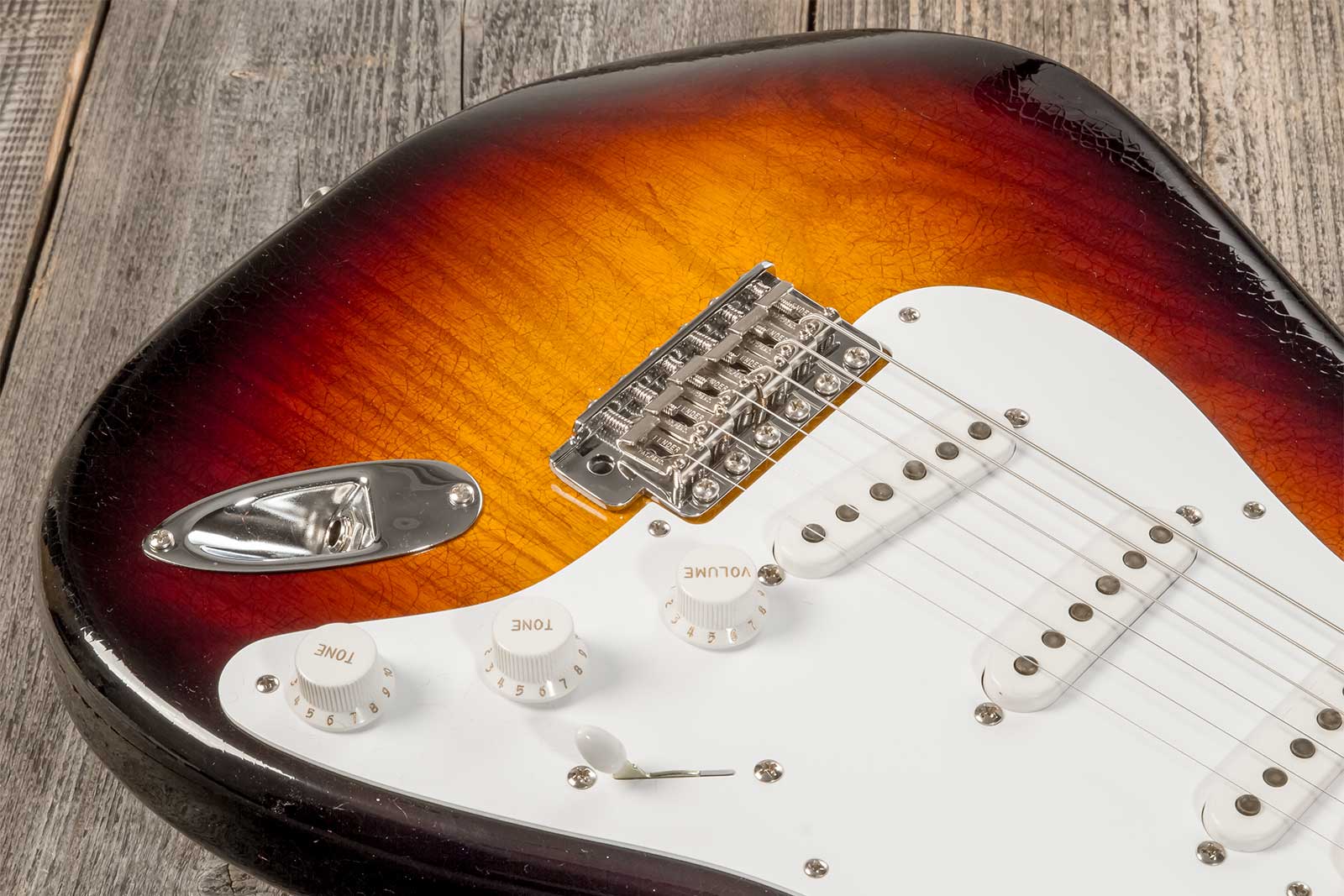 Fender Custom Shop Strat 1954 70th Anniv. 3s Trem Mn #xn4356 - Closet Classic Wide Fade 2-color Sunburst - Guitarra eléctrica con forma de str. - Vari