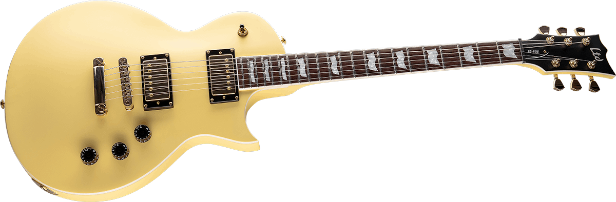 Ltd Ec-256 Gh Hh Ht Jat - Vintage Gold Satin - Guitarra electrica metalica - Variation 2