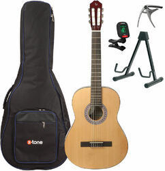 Pack guitarra clásica Silvanez CL44-NAT + Pack - Natural