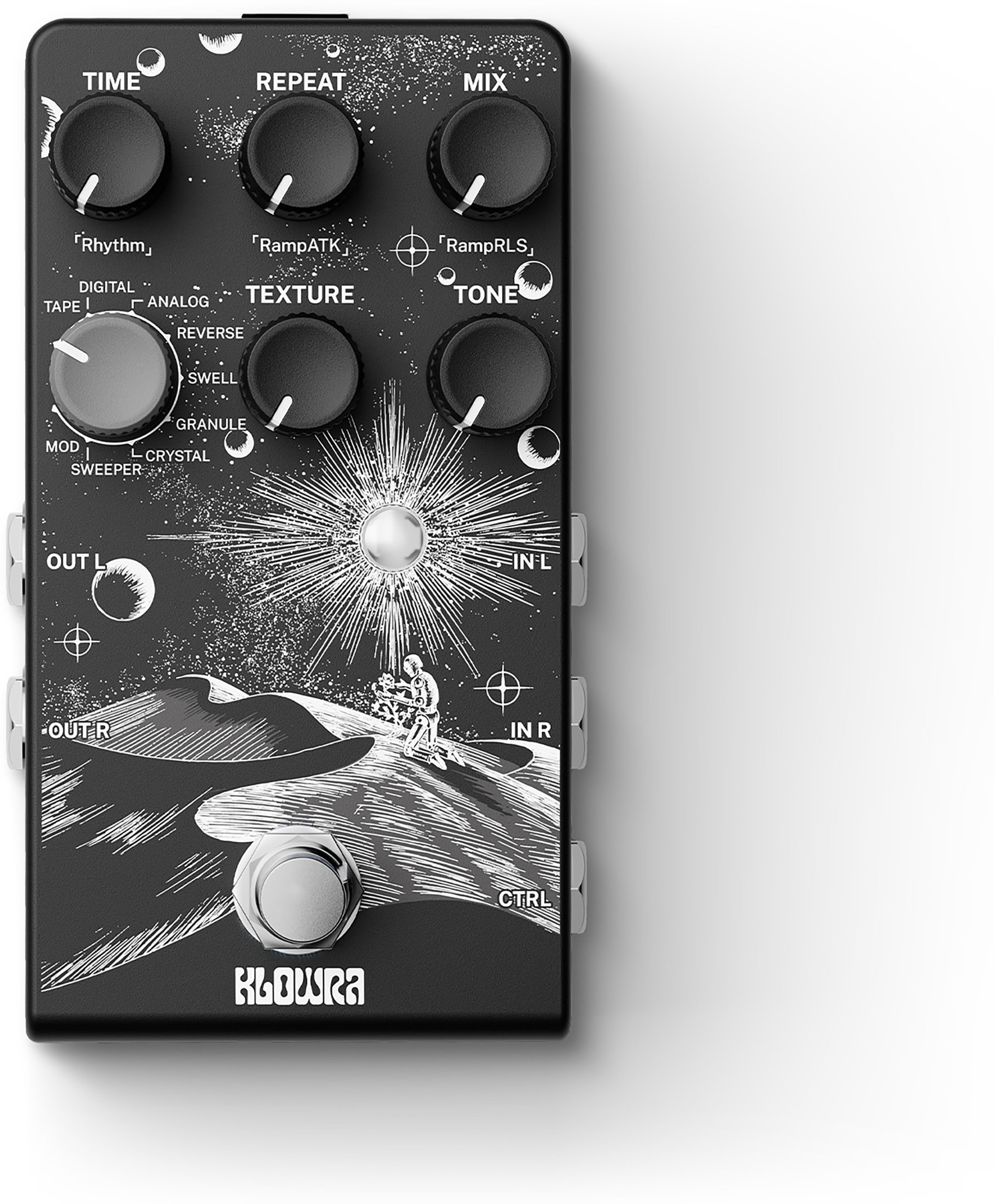 Klowra Kbs-02 Everlast Delay - Pedal de reverb / delay / eco - Main picture