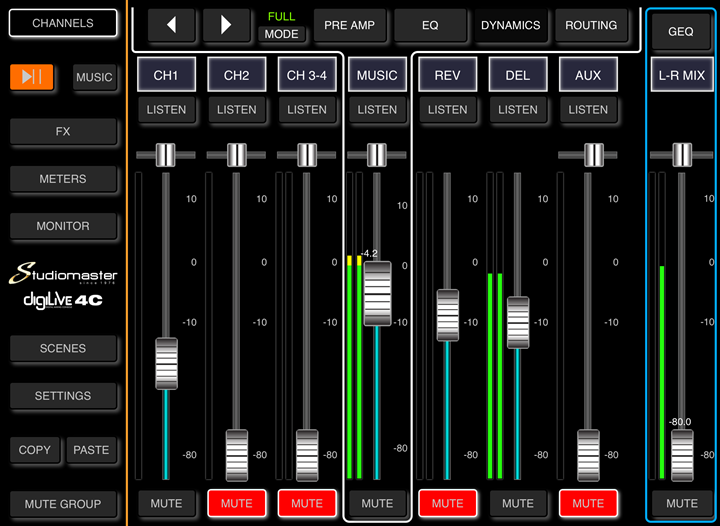 Studiomaster Digilive 4c - Mesa de mezcla digital - Variation 5