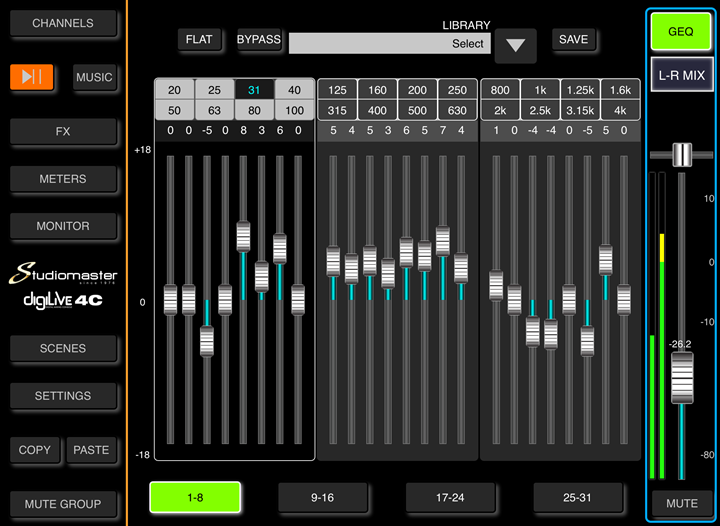 Studiomaster Digilive 4c - Mesa de mezcla digital - Variation 6