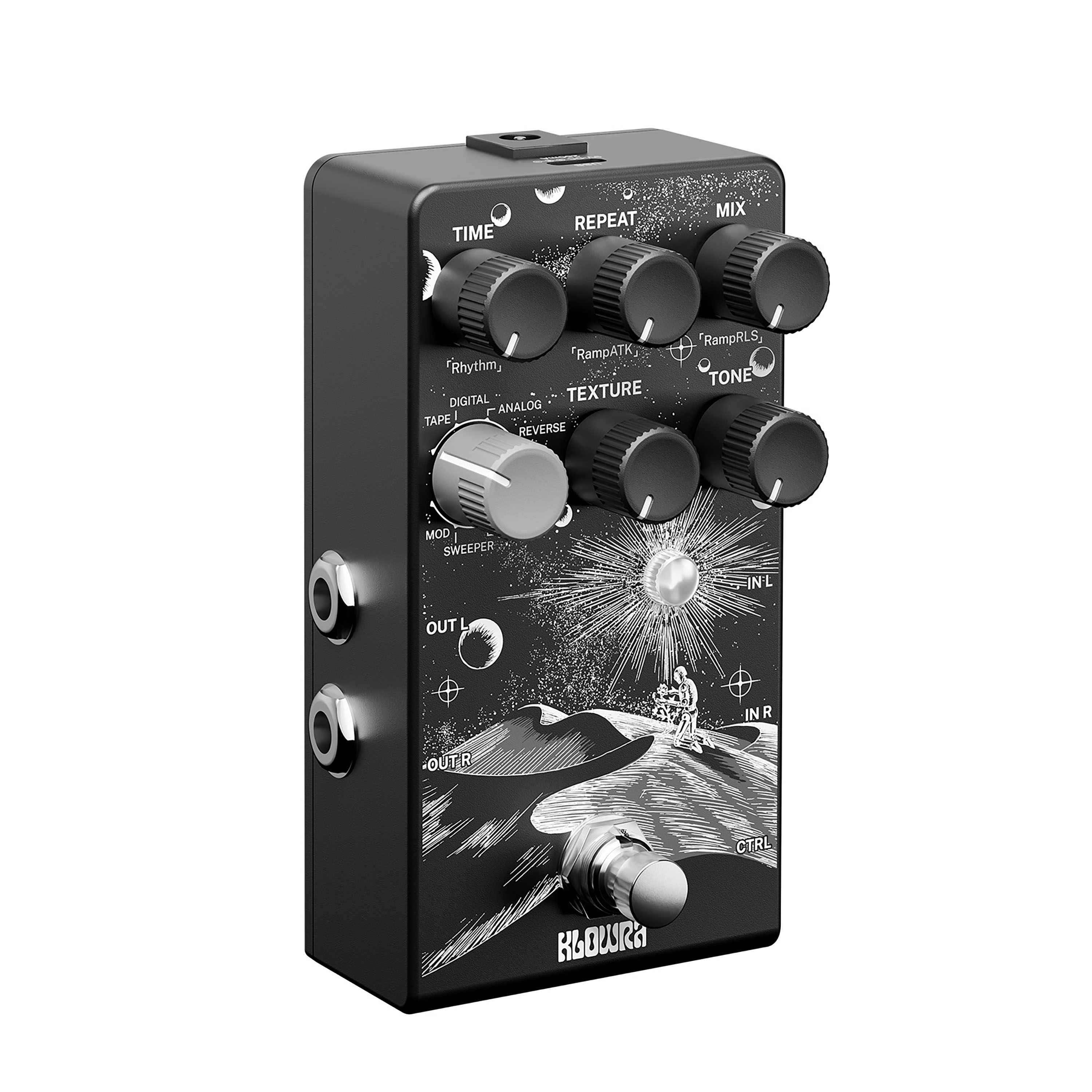 Klowra Kbs-02 Everlast Delay - Pedal de reverb / delay / eco - Variation 3