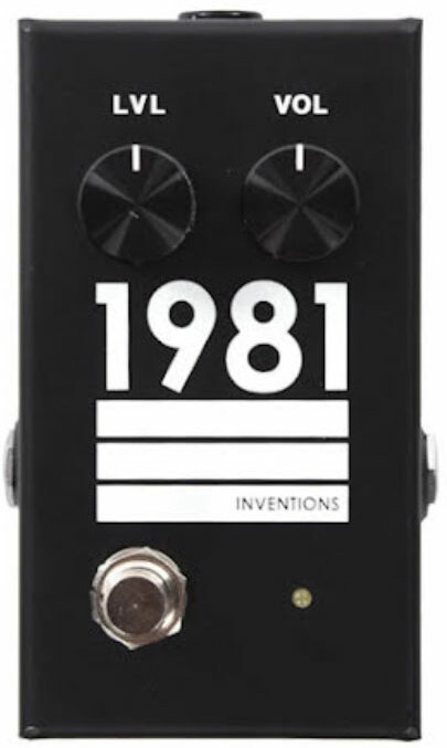 1981 Inventions Lvl Guitar & Bass Preamp/overdrive  Black/white - Pedal overdrive / distorsión / fuzz - Main picture