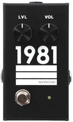 Pedal overdrive / distorsión / fuzz 1981 inventions LVL Guitar & Bass Preamp/Overdrive - Black/White