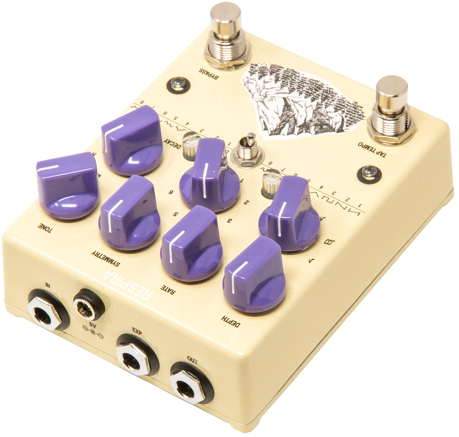 Ac Noises Respira Reverb Tremolo - Pedal de reverb / delay / eco - Variation 2