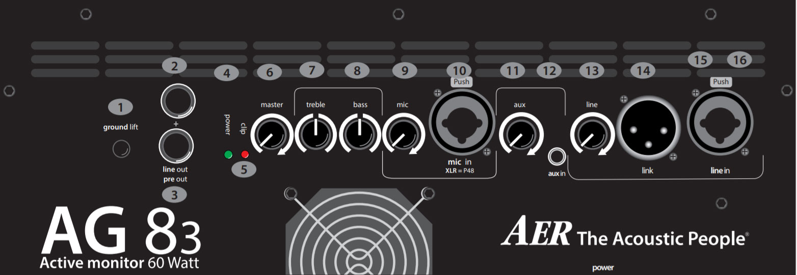 Aer Ag 8/3 Active Monitor 60w 1x8 +housse - Altavoz activo - Variation 4