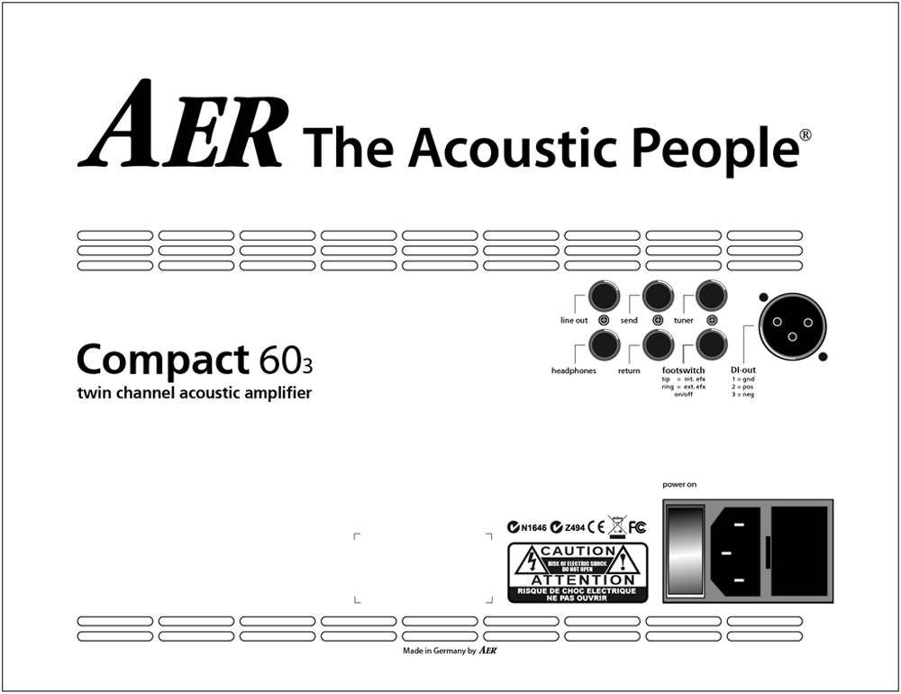 Aer Compact 60/3 Black - Combo amplificador para guitarra eléctrica - Variation 3