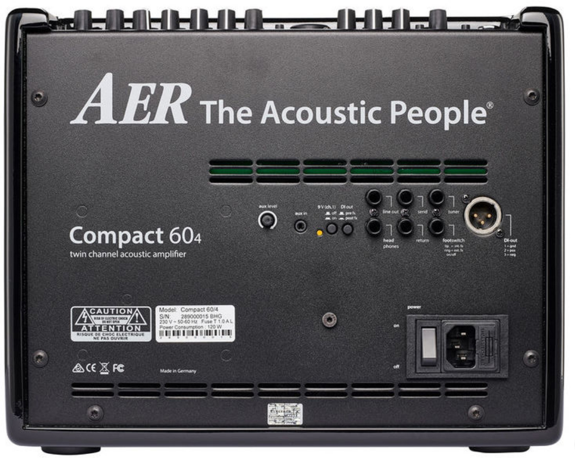 Aer Compact 60/4 60w 1x8 Black High Gloss +housse - Combo amplificador acústico - Variation 1
