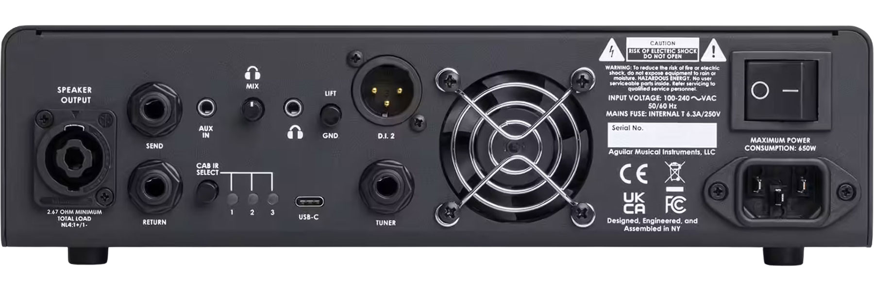 Aguilar Tone Hammer 500 Bass Head V2 500w@4-ohms - Cabezal para bajo - Variation 1
