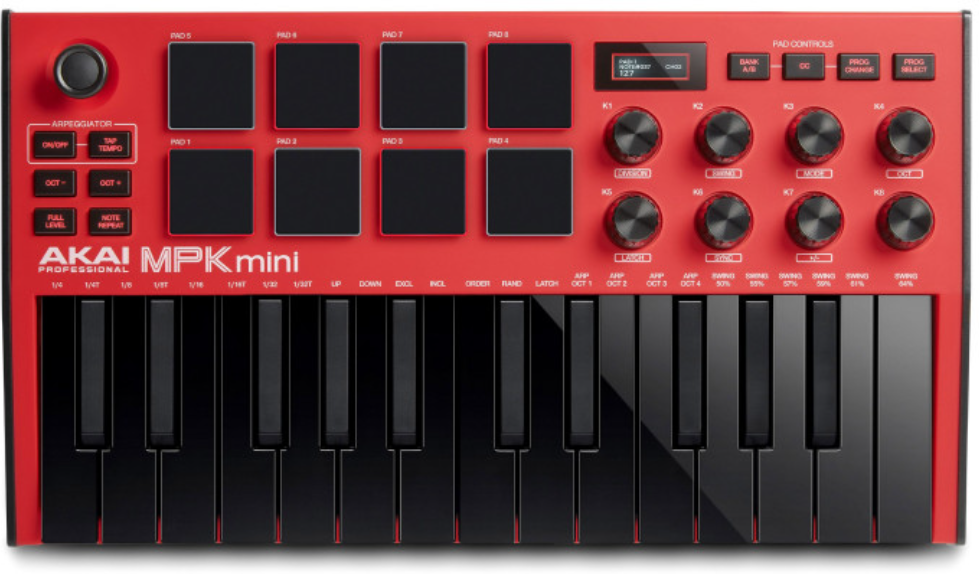 Akai Mpk Mini Mk3 Red - Teclado maestro - Main picture