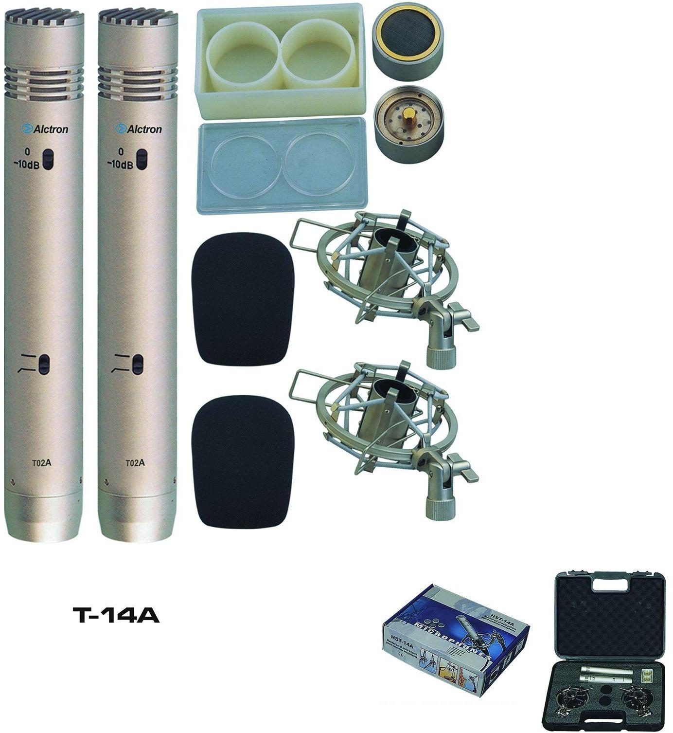 Set de micrófonos con cables Alctron T14A
