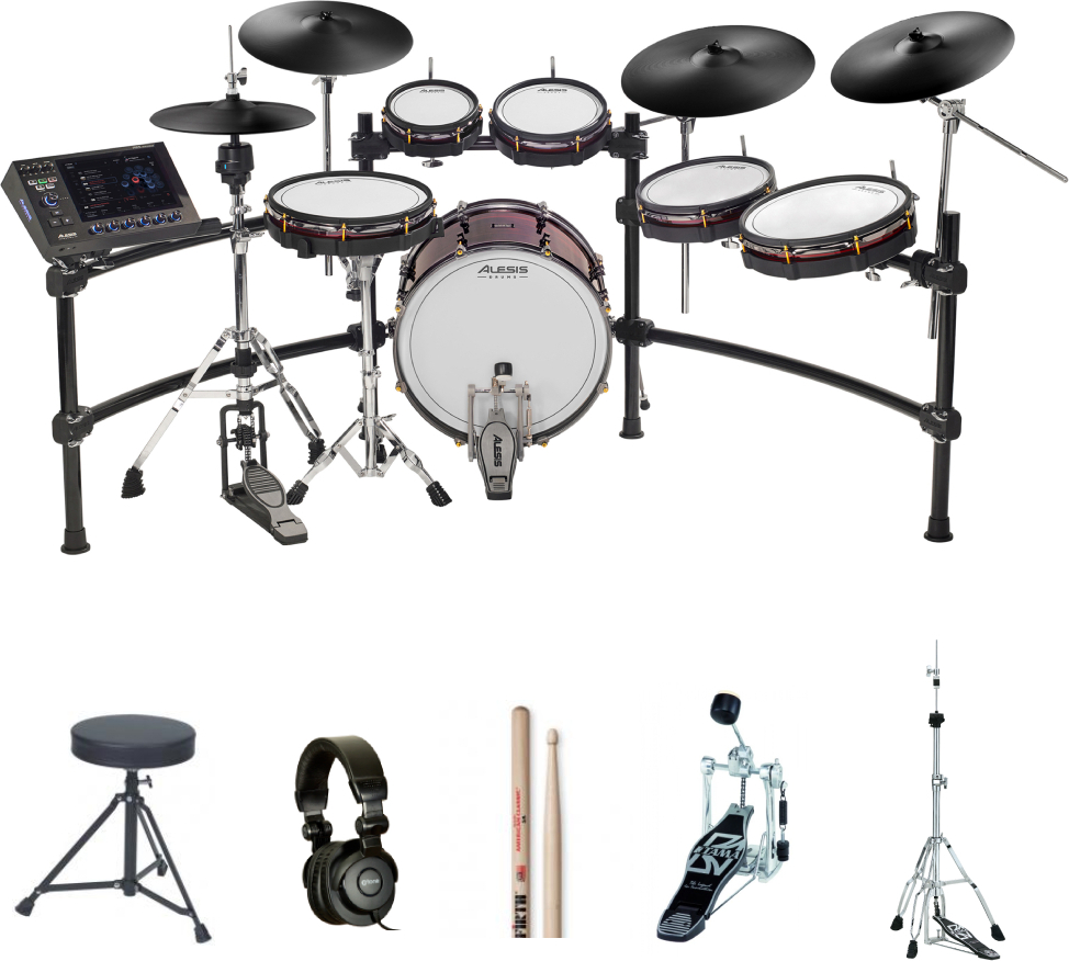 Alesis Strata Prime Bundle Complet - X-hp1 + Dt90 + Vic5a + Hh45wn + Hp30 - Drum Promo Set - Main picture