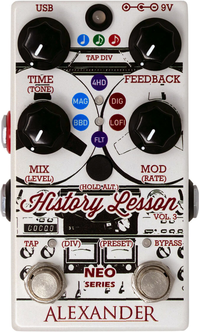 Alexander Pedals History Lesson V3 Delay - Pedal de reverb / delay / eco - Main picture