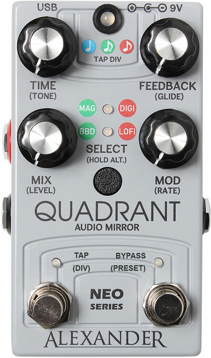 Alexander Pedals Quadrant Audio Mirror Delay - Pedal de reverb / delay / eco - Main picture
