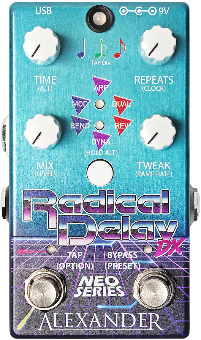 Alexander Pedals Radical Delay Dx - Pedal de reverb / delay / eco - Main picture