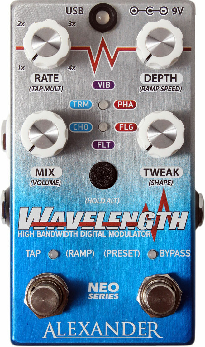 Alexander Pedals Wavelength Modulation Neo - Pedal de chorus / flanger / phaser / modulación / trémolo - Main picture