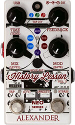 Pedal de reverb / delay / eco Alexander pedals History Lesson Volume 3 Delay