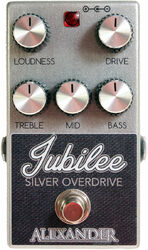 Pedal overdrive / distorsión / fuzz Alexander pedals Jubilee Silver Overdrive