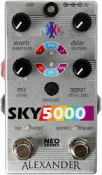 Pedal de reverb / delay / eco Alexander pedals Sky 5000 Reverb & Delay