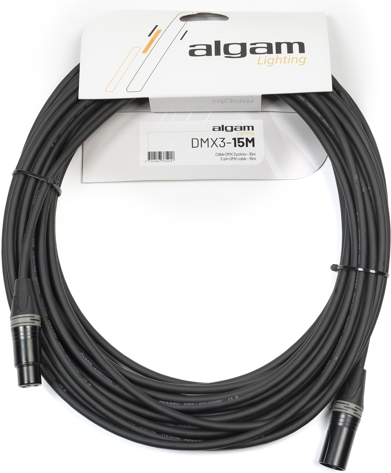 Algam Lighting Câble Dmx 3 Points - 15 M - Cable - Main picture