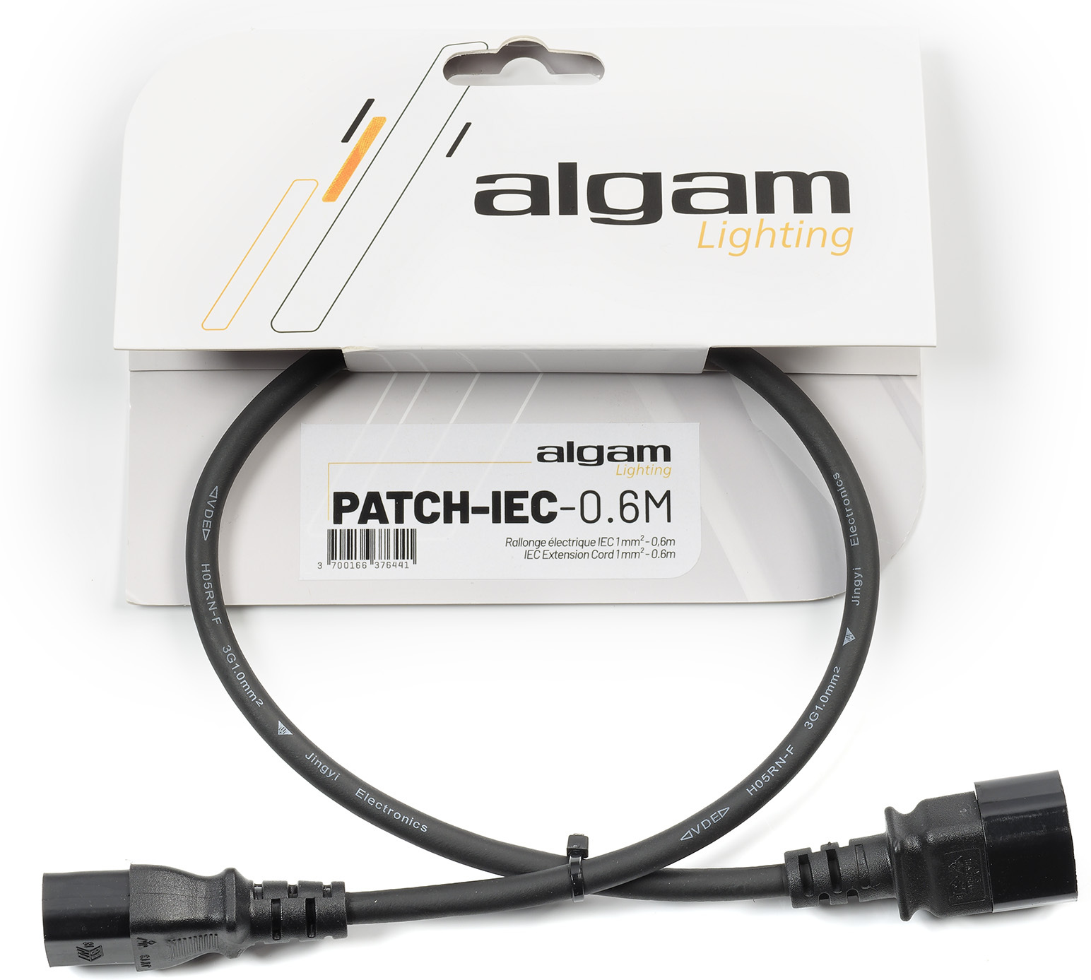 Algam Lighting Rallonge Électrique Iec 1 Mm² - 0,6 M - Cable - Main picture