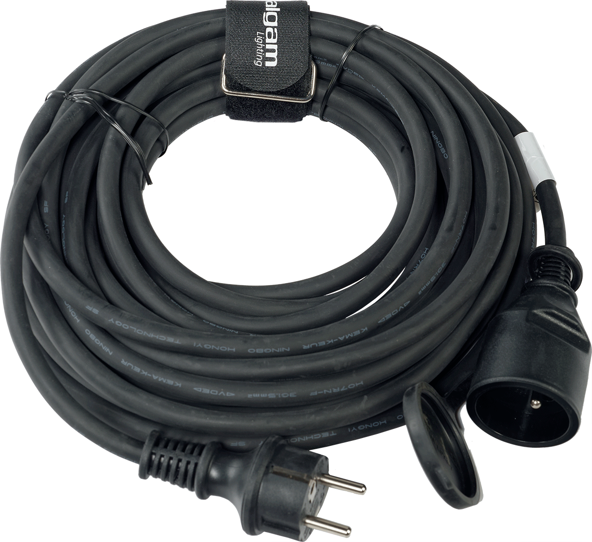 Algam Lighting Rallonge Ip44 Prise Ce H07rn-f 3g1,5mm² - 10m Noir - Cable - Main picture