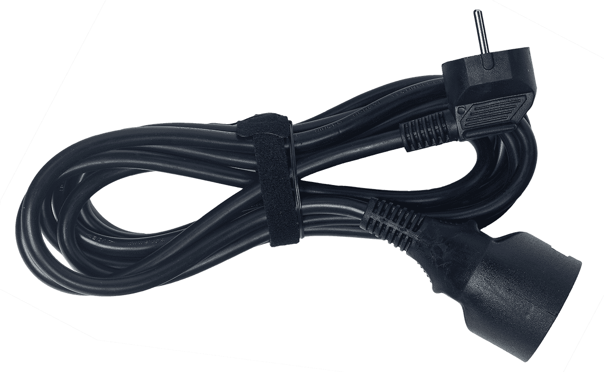 Algam Lighting Rallonge Standard Pvc H05vv-f 3g1,5mm² - 3m Noir - Cable - Main picture
