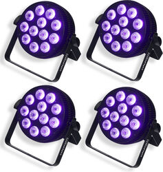 Lighting set Algam lighting 4 x Slimpar-1210-HEX +