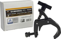 Adhesivo gaffer Algam lighting Black universal hook, hex nut