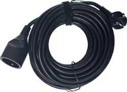 Cable Algam lighting Standard PVC extension cord H05VV-F 3G1.5mm² - 20m black