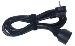 Standard PVC extension H05VV-F 3G1.5mm² - 3m black
