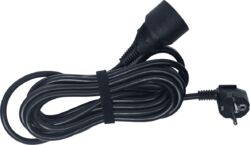 Standard PVC extension H05VV-F - 3G1.5mm² - 5m black