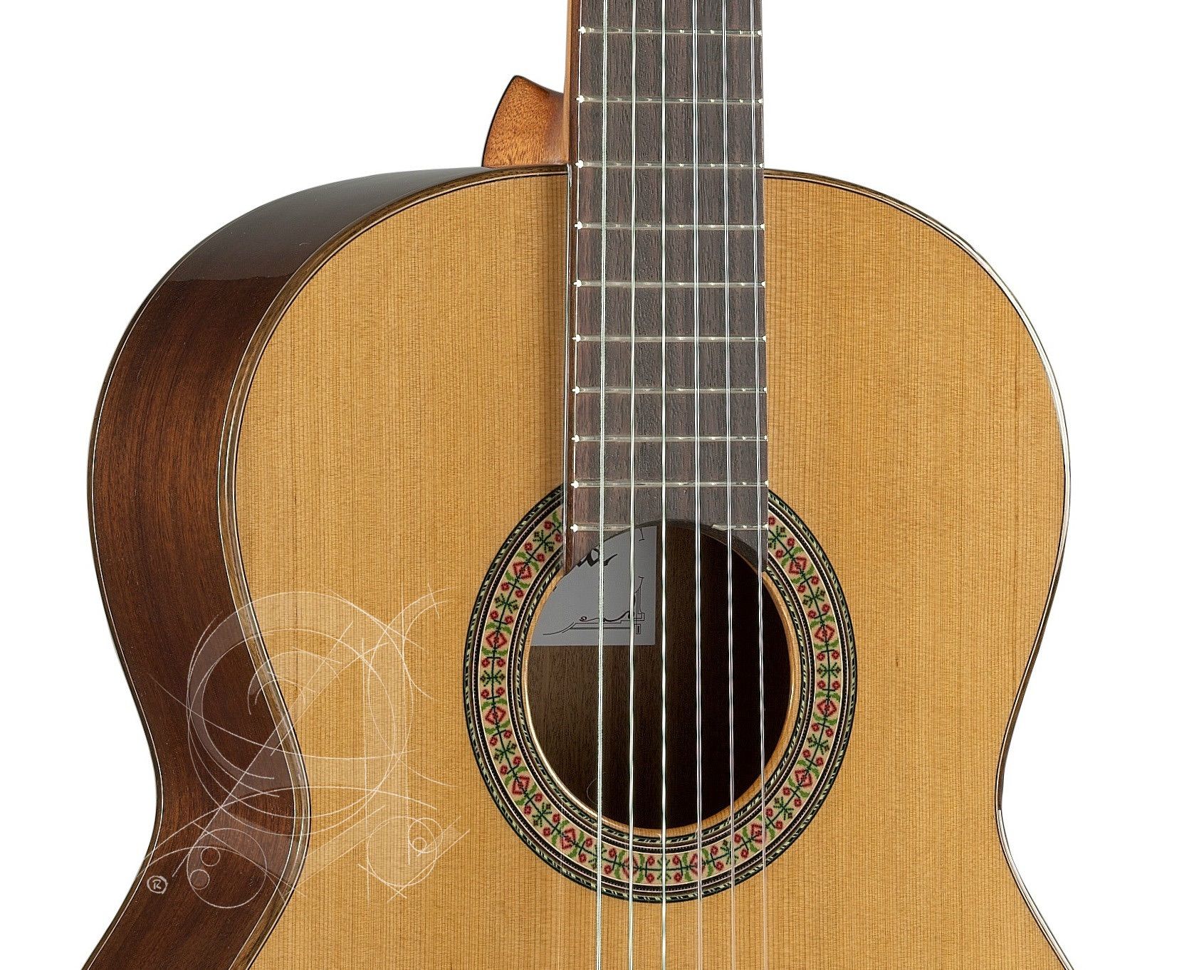 Alhambra 3c Cadete 3/4  Shsc Cedre Acajou Rw - Natural - Guitarra clásica 3/4 - Variation 2