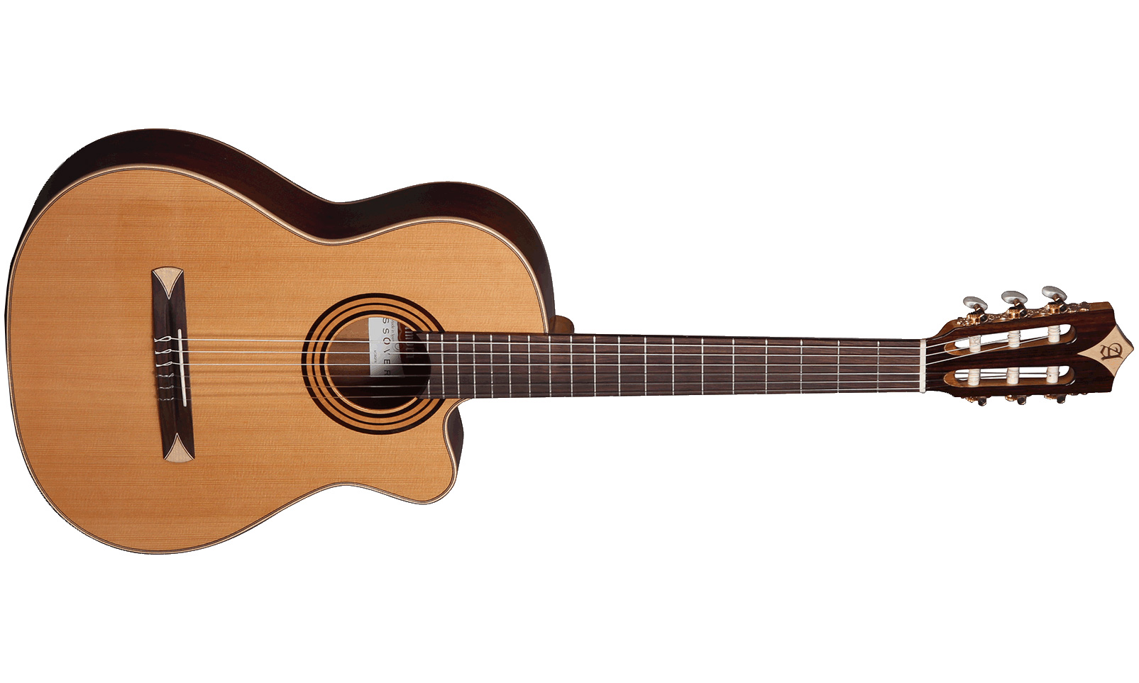 Alhambra Cs-1 Cw E1 Cross-over Cedre Sapele Fishman Classic M - Natural - Guitarra clásica 4/4 - Variation 1