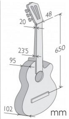 Alhambra Cs-1 Cw E1 Cross-over Cedre Sapele Fishman Classic M - Natural - Guitarra clásica 4/4 - Variation 4