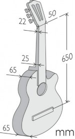Alhambra Z-nature Ct Ez Open Pore 4/4 Slim Cedre Acajou - Natural - Guitarra clásica 4/4 - Variation 5