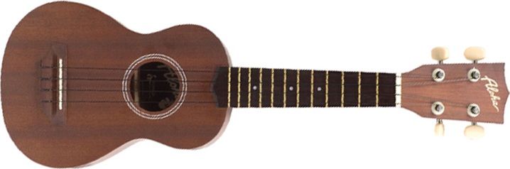 Aloha 20s Soprano Tout Acajou +housse - Natural - Ukulele - Main picture