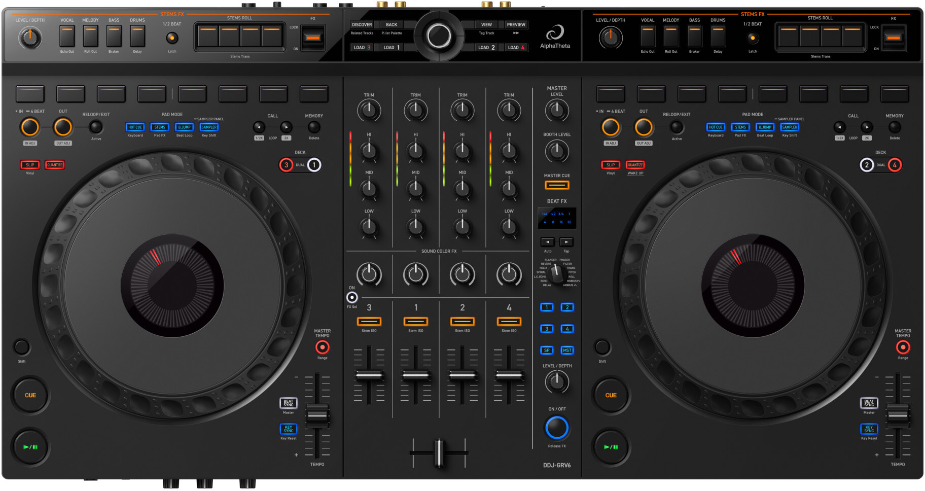 Alphatheta Ddj-grv6 - Controlador DJ USB - Main picture