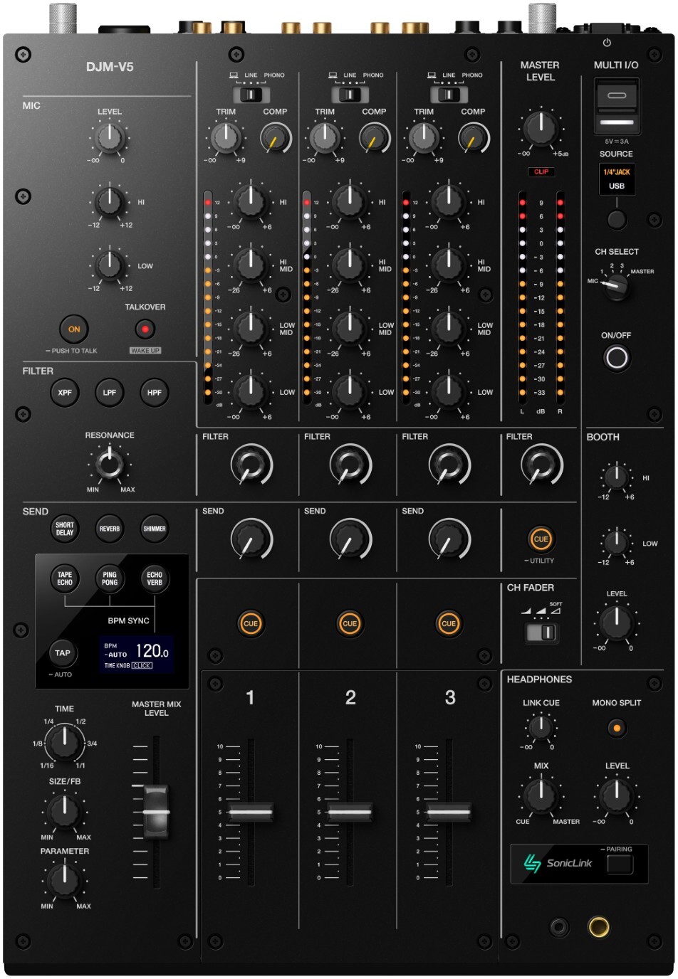 Alphatheta Djm-v5 - Mixer DJ - Main picture