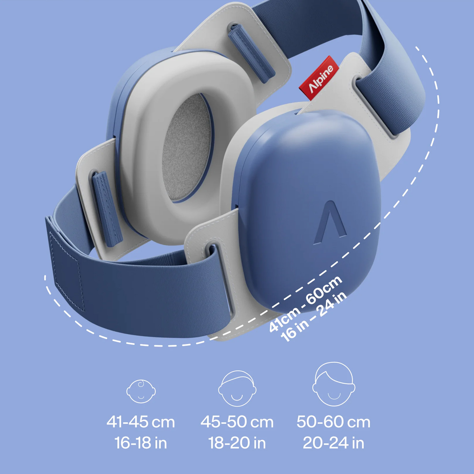 Alpine Casque Muffy Baby Denim Blue - Protección del oído - Variation 2