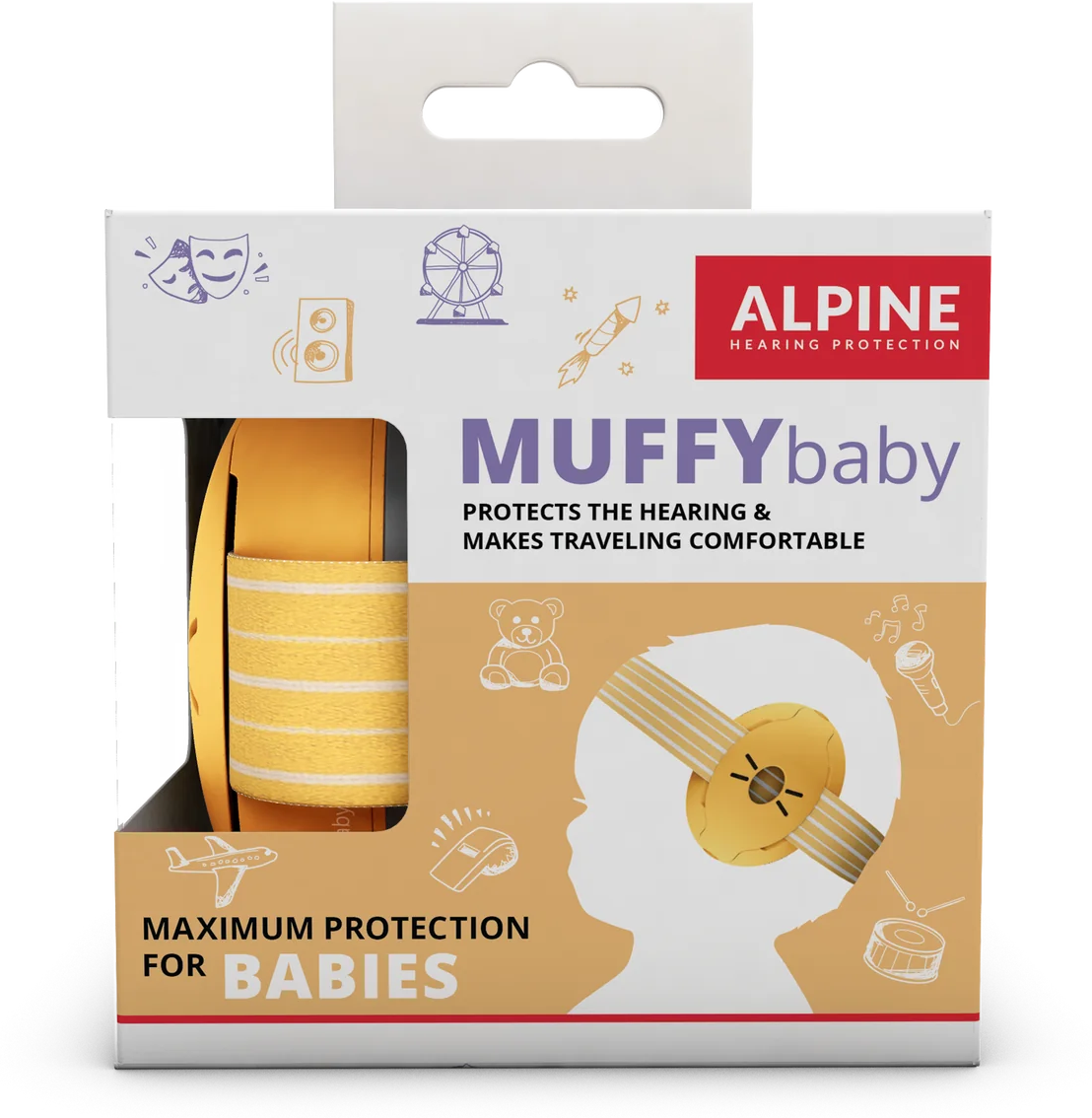 Alpine Muffy Baby Jaune - Protección del oído - Main picture