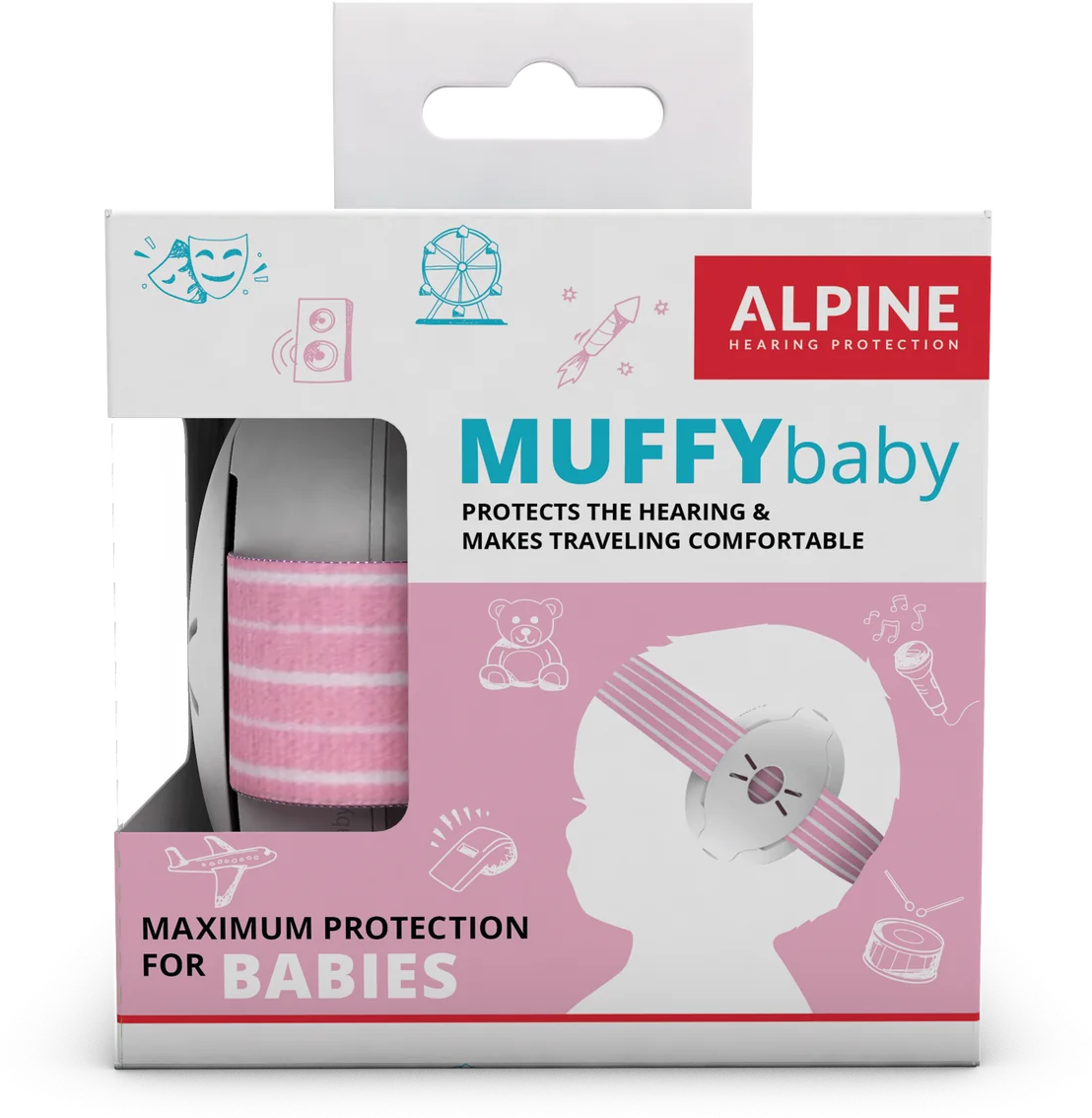 Alpine Muffy Baby Rose - Protección del oído - Main picture