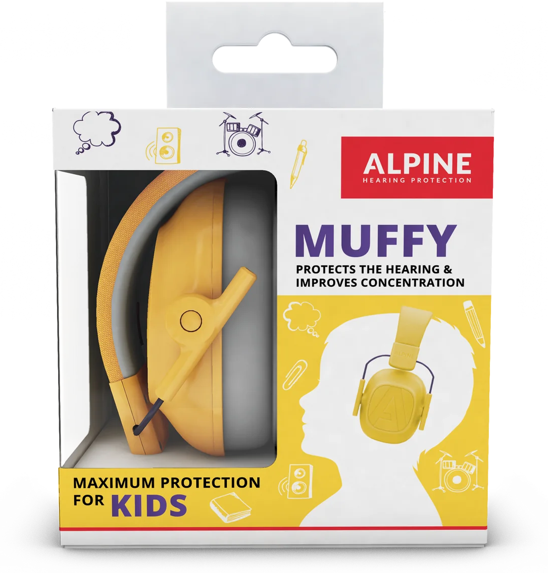Alpine Muffy Kids Jaune - Protección del oído - Main picture