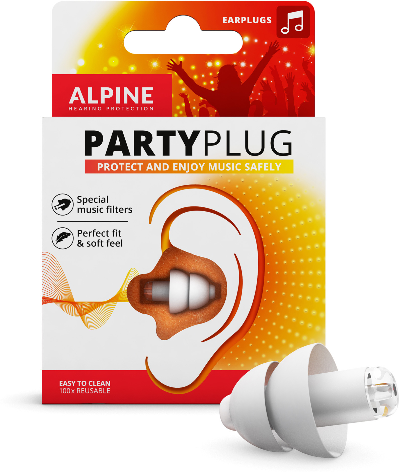 Alpine Partyplug Blanc - Protección del oído - Main picture