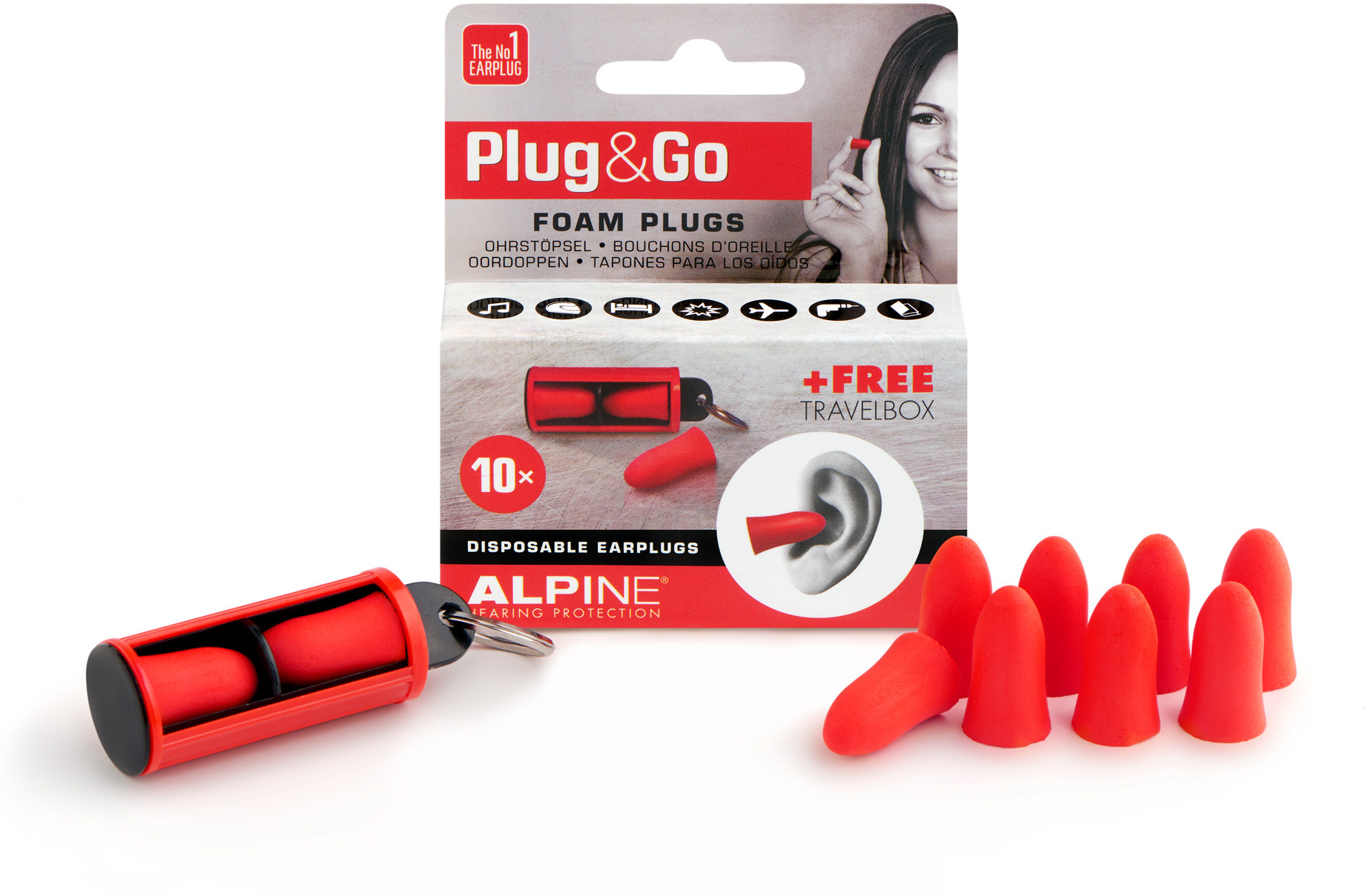 Alpine Plug And Go Rouge - Protección del oído - Main picture