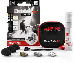 Protección del oído Alpine Black MusicSafe Pro