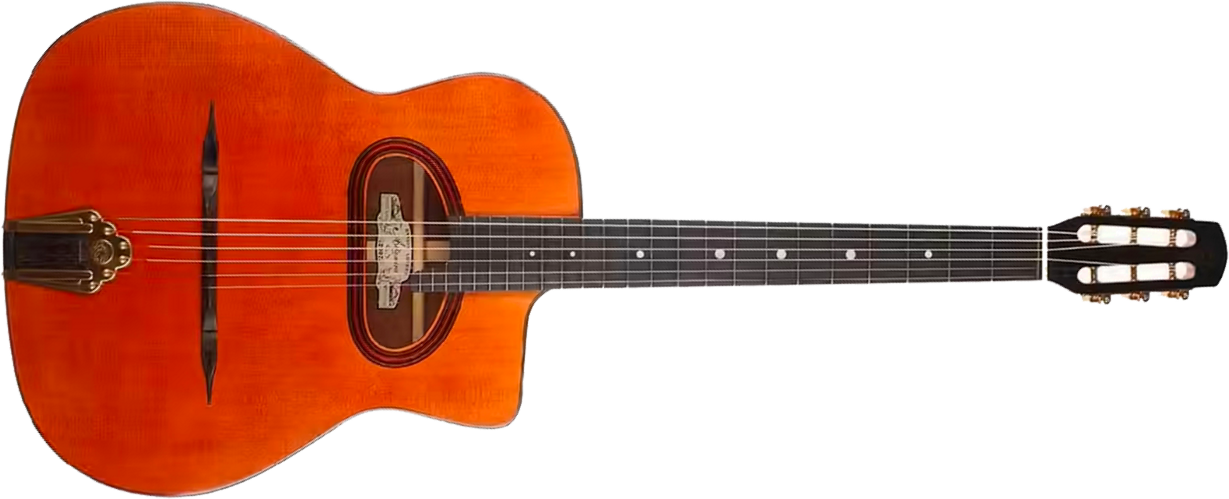 Altamira M10 D Hole Gypsy Jazz Grande Bouche Cw Epicea Acajou Eb - Natural - Guitarra Gypsy - Main picture